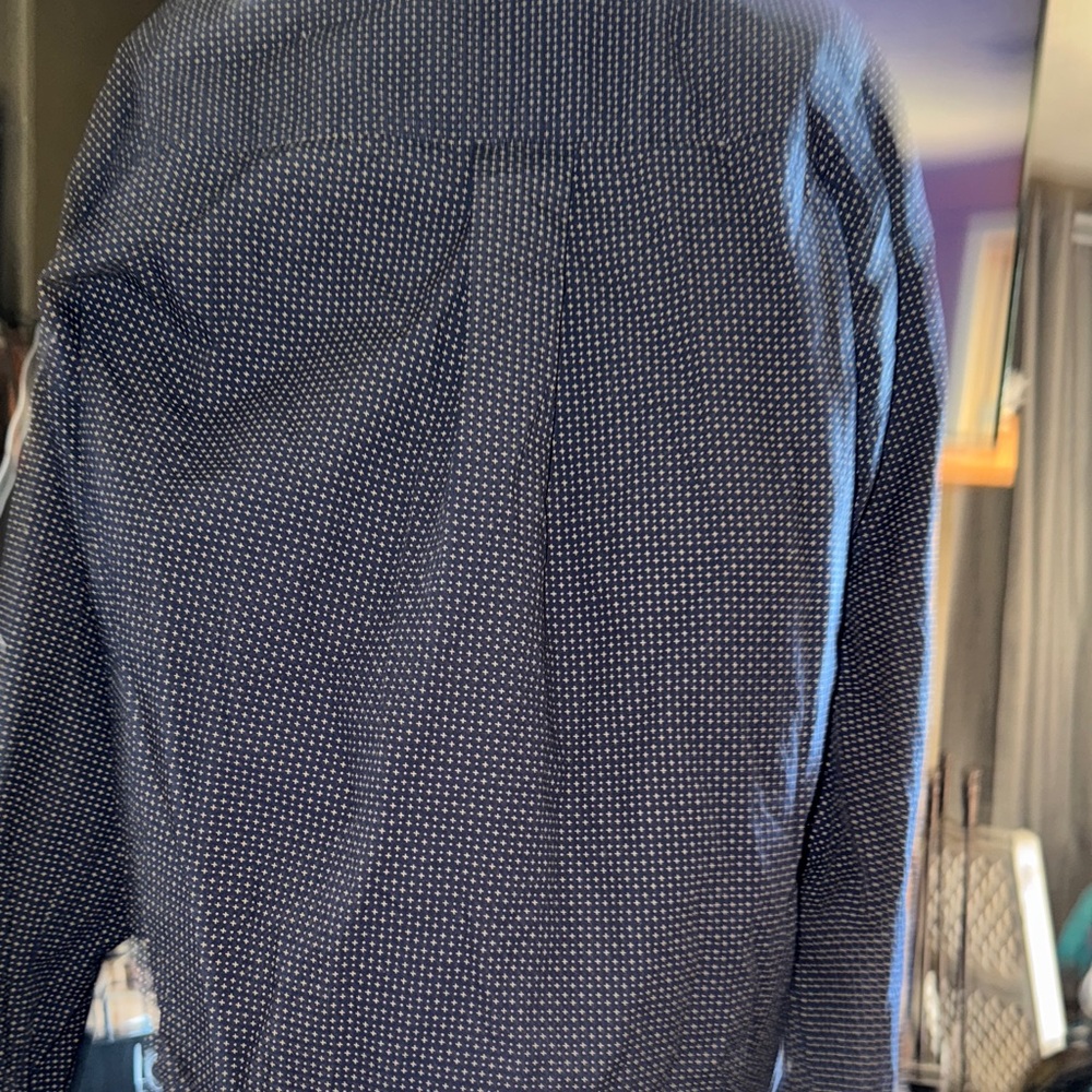 Cinch Navy Patterned Button Down Shirt - image 4